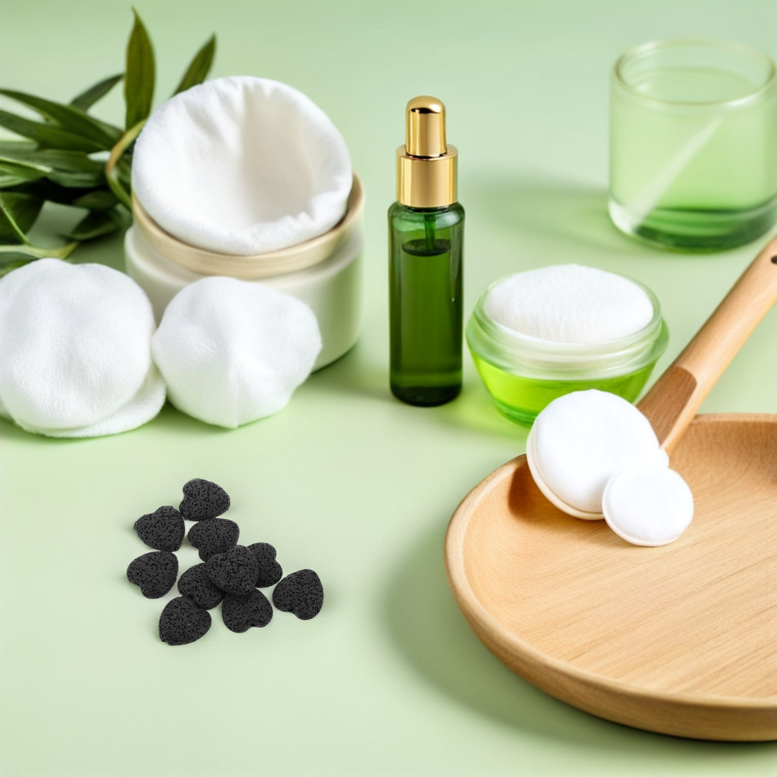 Home Fragrance Oil Diffuser - 20 Stück Herzförmige Vulkanische Lavastein-Diffusoren für