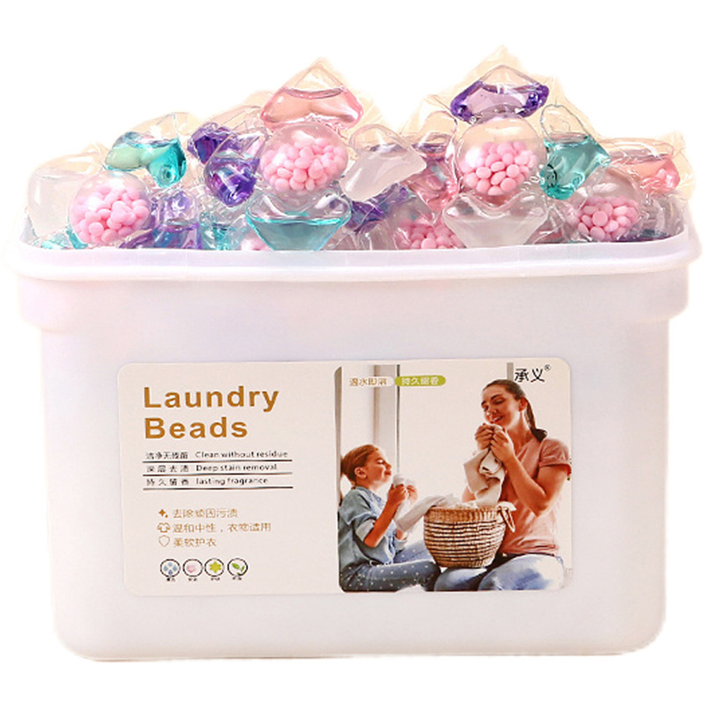 Home Fragrance Gel - 50 Stück Waschmittel-Flüssigkapseln 5-in-1 Wäschereinigungs- und