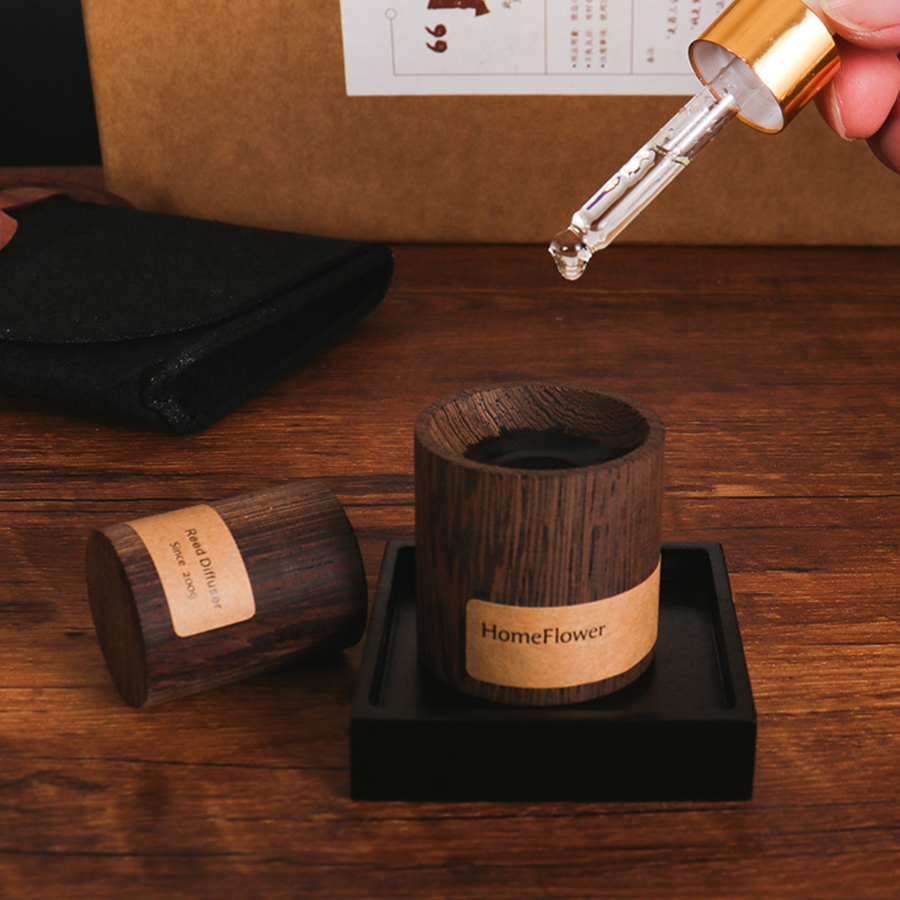 Home Fragrance Oil Diffuser - Diffusor für ätherische Öle aus schwarzem