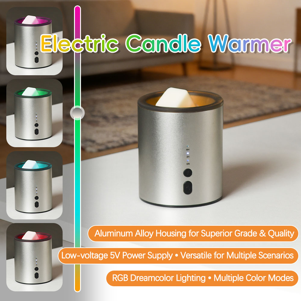 Home Fragrance Incense - Wachsschmelzer Metall-Wachserhitzer für Aromatherapie Elektrischer Aromakerzen-Ölbrenner