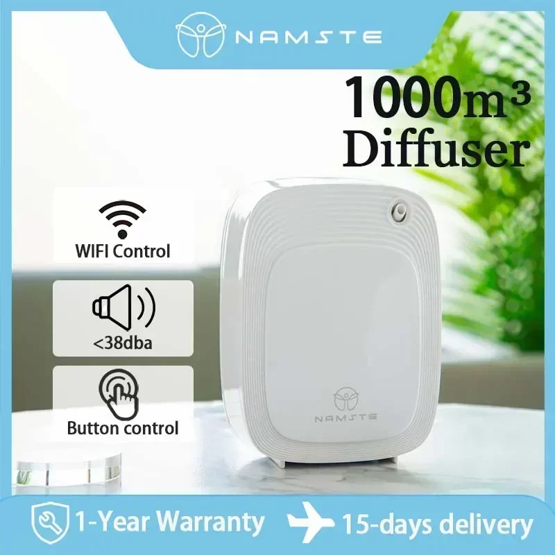 Home Fragrance Oil Diffuser - Namste 1000m³ Aroma-Diffusor mit 200ML Kapazität